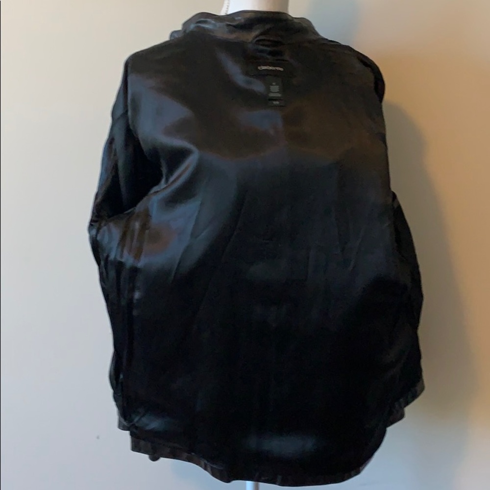 Claiborne Genuine Black LeatherJacket - Picture 7 of 8